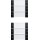 Gira 2136005 Wippenset 6-fach (3+3) Beschriftungsfeld System 55 Klar/Schwarz matt