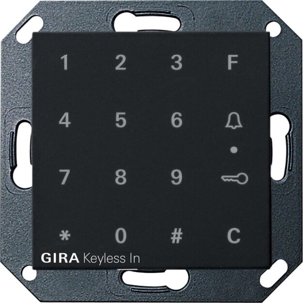 Gira 2605005 Gira Keyless In Codetastatur System 55 Schwarz matt