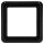 Jung CD581SW Rahmen 1fach (Thermoplast bruchsicher) Schwarz Serie CD
