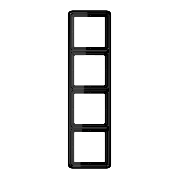 Jung CD584SW Rahmen 4fach (Duroplast) Schwarz Serie CD