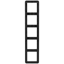 Jung CD585SW Rahmen 5fach (Duroplast) Schwarz Serie CD