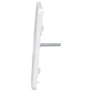Jung CD561SATWW Abdeckung f. SAT-TV-Steckdose (Thermoplast bruchsicher) Alpinweiß Serie CD
