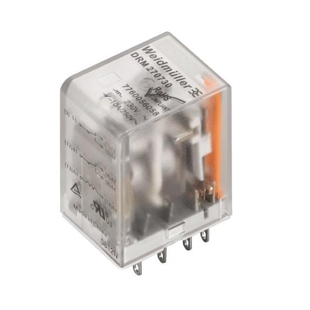 Weidmüller 7760056051 Relais 2W 10A 24VDC DRM270024