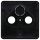 Jung CD561SATSW Abdeckung f. SAT-TV-Steckdose (Thermoplast bruchsicher) Schwarz Serie CD