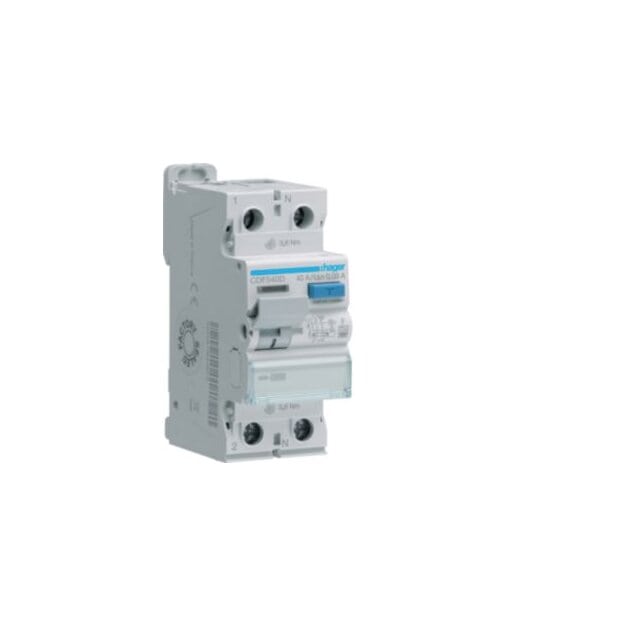 Hager CDF540D Fehlerstromschutzschalter FI 2-polig 10kA 40A 30mA Typ F