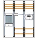 Hager FR63W0 Wandlerschrank bis 400A IP54 Schutzklasse II...