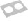 Hager MES-FLA04 Flansch für Filterlüfter IP40 298x200 BxT