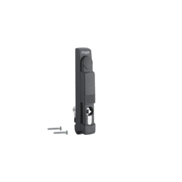 Hager MES-SH3K7K Schwenkhebelgriff 160x35 mit Dorn 3-kant 7mm plombierbar