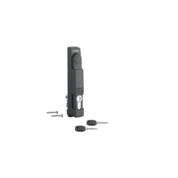 Hager MES-SHK Schwenkhebelgriff 160x35 mit Halbzylinder EK333 plombierbar