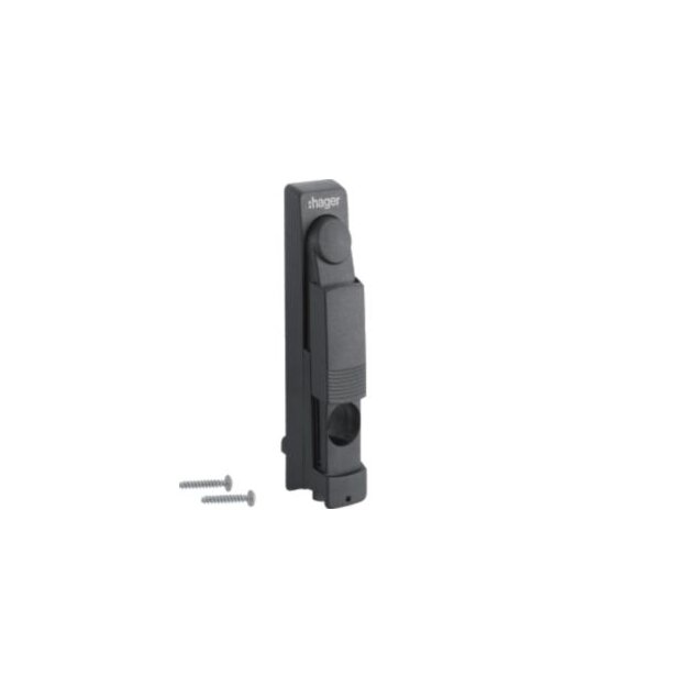 Hager MES-SHV Schwenkhebelgriff 160x35 vorbereitet für Rundzylinder 22mm Haken