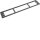 Hager MES-SOBA1352 Front-/Rückblende mit Ausschnitt 1350x200 (BxH) RAL9005