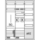 Hager ZB33SET28LK Komplettschrank universZ 2ZP 1 SG BKE-I...