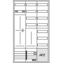 Hager ZB533M28C Komplettschrank universZ 2ZP 1SG APZ VT7...