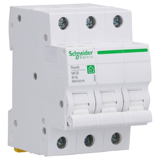 Schneider Electric R9F23316 Leitungsschutzschalter Resi9 3P 16A B Charakteristik 6kA