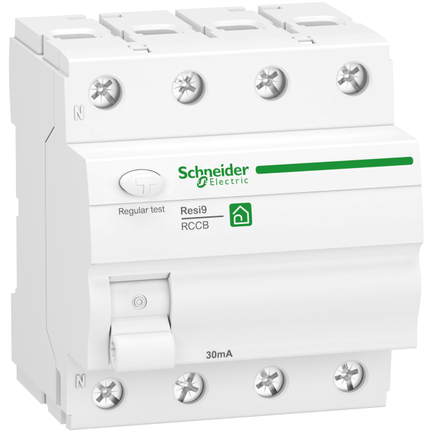 Schneider Electric R9R22463 Fehlerstrom-Schutzschalter Resi9 4P 63A 30mA Typ A