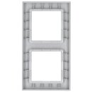 Jung A5582BFAL 2fach Rahmen A 550 (Thermoplast bruchsicher) Aluminium Serie A