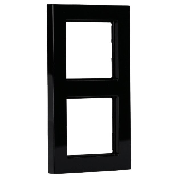 Jung A5582BFSW 2-fach Rahmen A 550 (Thermoplast bruchsicher) Schwarz Serie A