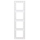 Jung A5584BFWW 4fach Rahmen A 550 (Thermoplast bruchsicher) Alpinweiß Serie A