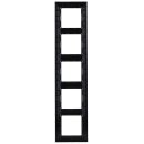 Jung A5585BFSW 5fach Rahmen A 550 (Thermoplast bruchsicher) Schwarz Serie A
