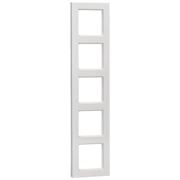 Jung A5585BFWW 5fach Rahmen A 550 (Thermoplast bruchsicher) Alpinweiß Serie A