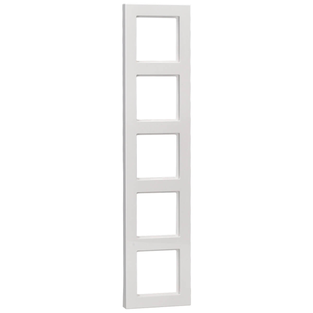 Jung A5585BFWW 5fach Rahmen A 550 (Thermoplast bruchsicher) Alpinweiß Serie A