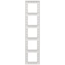 Jung A5585BFWW 5fach Rahmen A 550 (Thermoplast bruchsicher) Alpinweiß Serie A