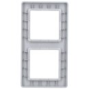 Jung AF582BFAL 2fach Rahmen A flow (Thermoplast bruchsicher) Aluminium Serie A