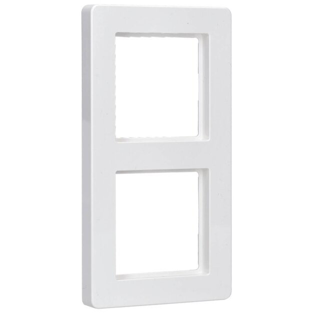 Jung AF582BFWW 2fach Rahmen A flow (Thermoplast bruchsicher) Alpinweiß Serie A