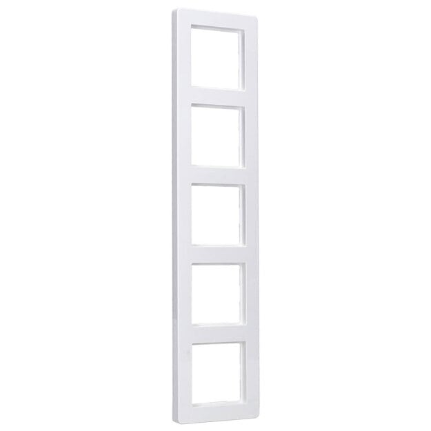 Jung AF585BFWW 5fach Rahmen A flow (Thermoplast bruchsicher) Alpinweiß Serie A