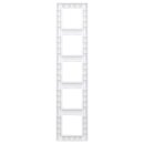 Jung AF585BFWW 5fach Rahmen A flow (Thermoplast bruchsicher) Alpinweiß Serie A