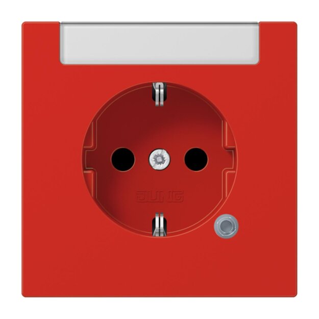 Jung LS1520INAKORT SCHUKO Steckdose (Thermoplast bruchsicher) Serie LS Rot