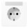 Jung LS1520INAWW SCHUKO® Steckdose NA (Thermoplast bruchsicher) Serie LS Alpinweiß