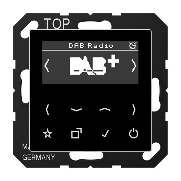 Jung DABASW Smart Radio DAB+ Schwarz Serie A / AS