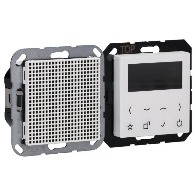 Jung DABA1BTWW Smart Radio DAB+ mit Bluetooth-Set Mono Alpinweiß Serie A / AS