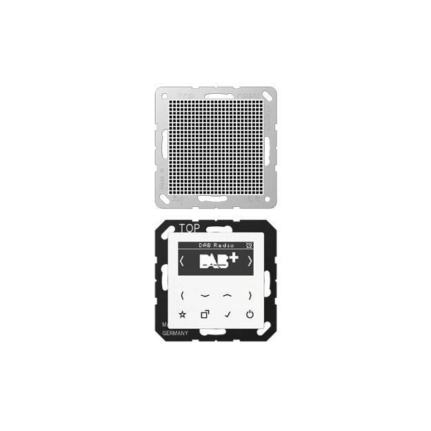 Jung DABA1WW Smart Radio DAB+ Set Mono Alpinweiß Serie A / AS