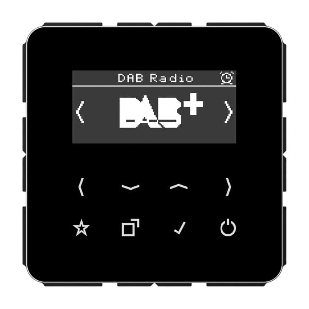 Jung DABCDSW Smart Radio DAB+ Schwarz Serie CD