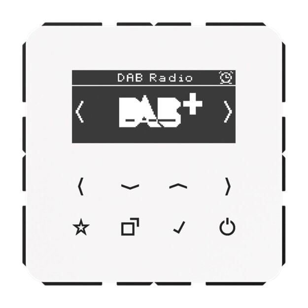 Jung DABCDWW Smart Radio DAB+ Alpinweiß Serie CD