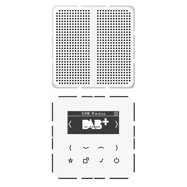 Jung DABCD1WW Smart Radio DAB+ Set Mono Alpinweiß Serie CD