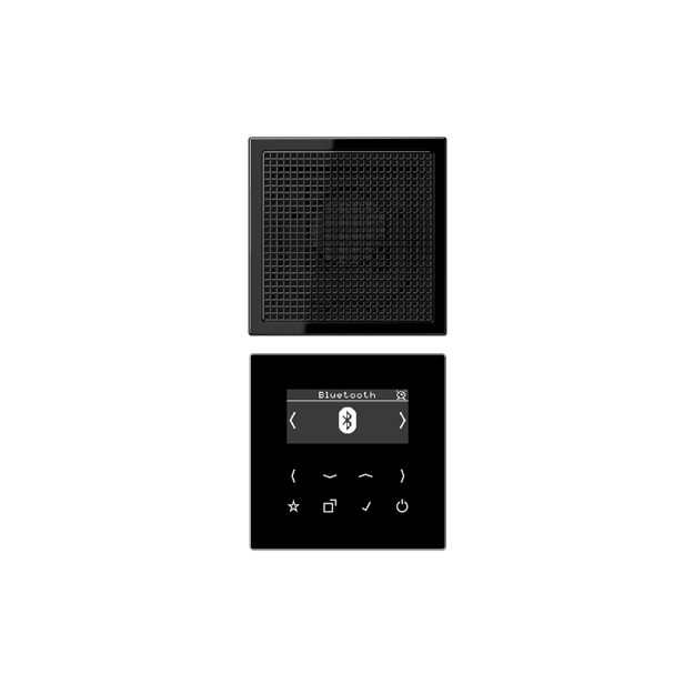 Jung DABLS1BTSW Smart Radio DAB+ mit Bluetooth-Set Mono Schwarz Serie LS