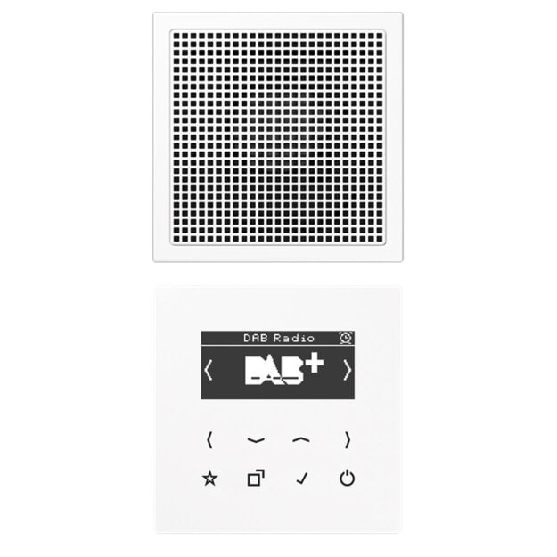 Jung DABLS1WW Smart Radio DAB+ Set Mono Alpinweiß Serie LS