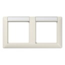 Jung AS5820NA Rahmen 2fach (Duroplast) Weiß Serie AS