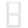 Jung AS582WW Rahmen 2fach (Duroplast) Alpinweiß Serie AS