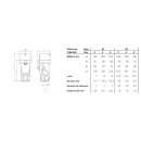 Mennekes CEE Stecker 5 polig 400V 16A 13522 IP54 6h PowerTOP Xtra S