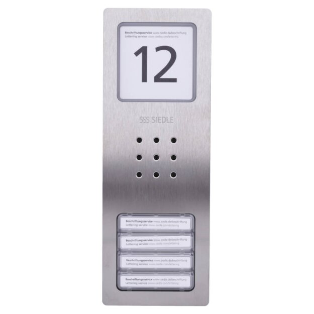 Siedle CA 850-4 Audio-Türstation 210008735 Edelstahl gebürstet