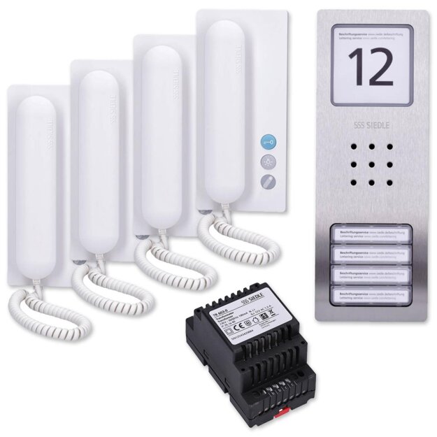 Siedle SET CA 812-4 Audio-Set 210008741 Edelstahl gebürstet