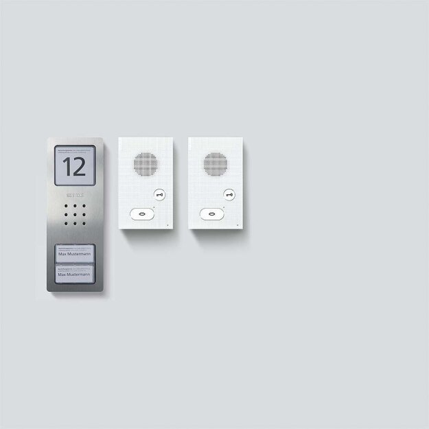 Siedle SET CAB 850-2 E/W Audio-Set 210008743-00 Edelstahl gebürstet