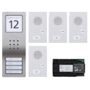 Siedle SET CAB 850-4 E/W Audio-Set 210008745-00 Edelstahl...