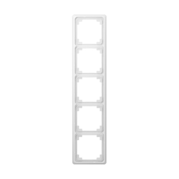 Jung CDP585WW Rahmen 5fach (Duroplast) Alpinweiß Serie CD