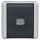 Jung 831W Taster 1-polig 10 AX 250 V ~ Serie WG Kalotte glasklar Aufputz
