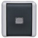 Jung 833W Taster 1-polig 10 AX 250 V ~ Serie WG Kalotte...